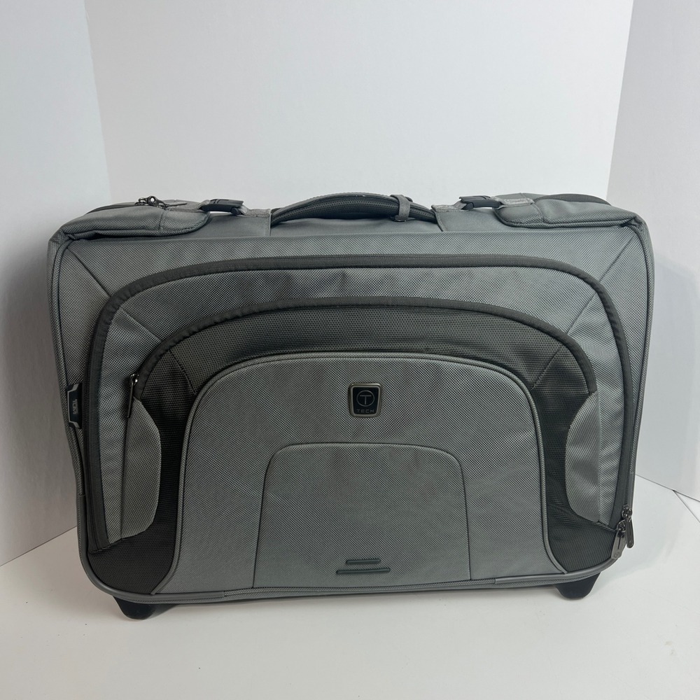 Tumi T-Tech Rolling Garment Bag Grey Ballistic Nylon Suit Carrier 6730MST